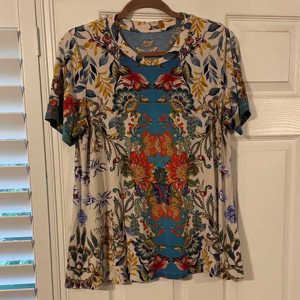 Johnny Was Floral Multicolor Women's Top